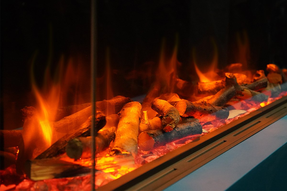 Charlton & Jenrick Polaris 1600mm Elektrische Haard Driezijdig