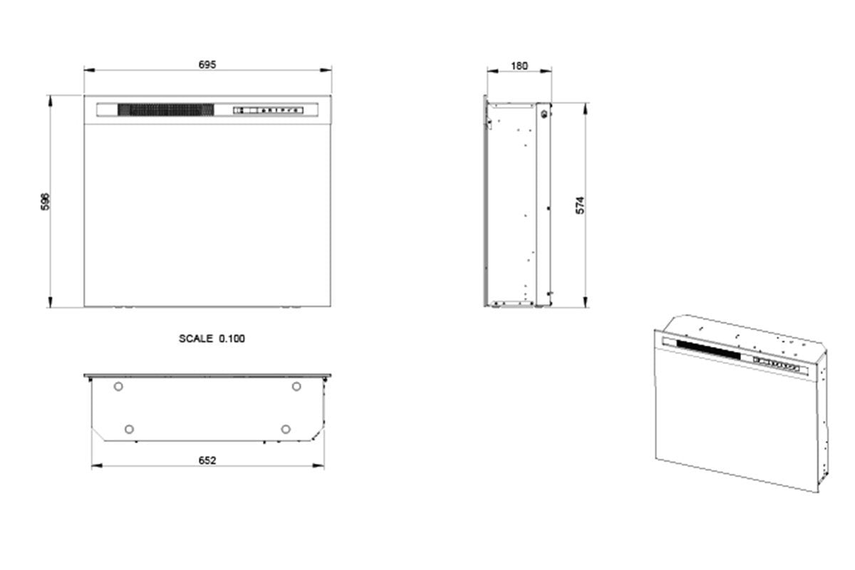 Dimplex Firebox XHD28 elektrische haard - HAVÉ foto 4/5