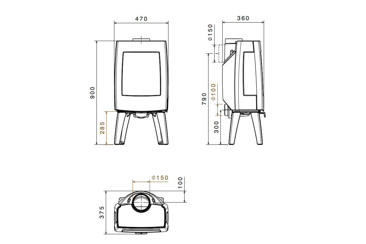 Dovre Sense 103 houtkachel - HAVÉ foto 6/6
