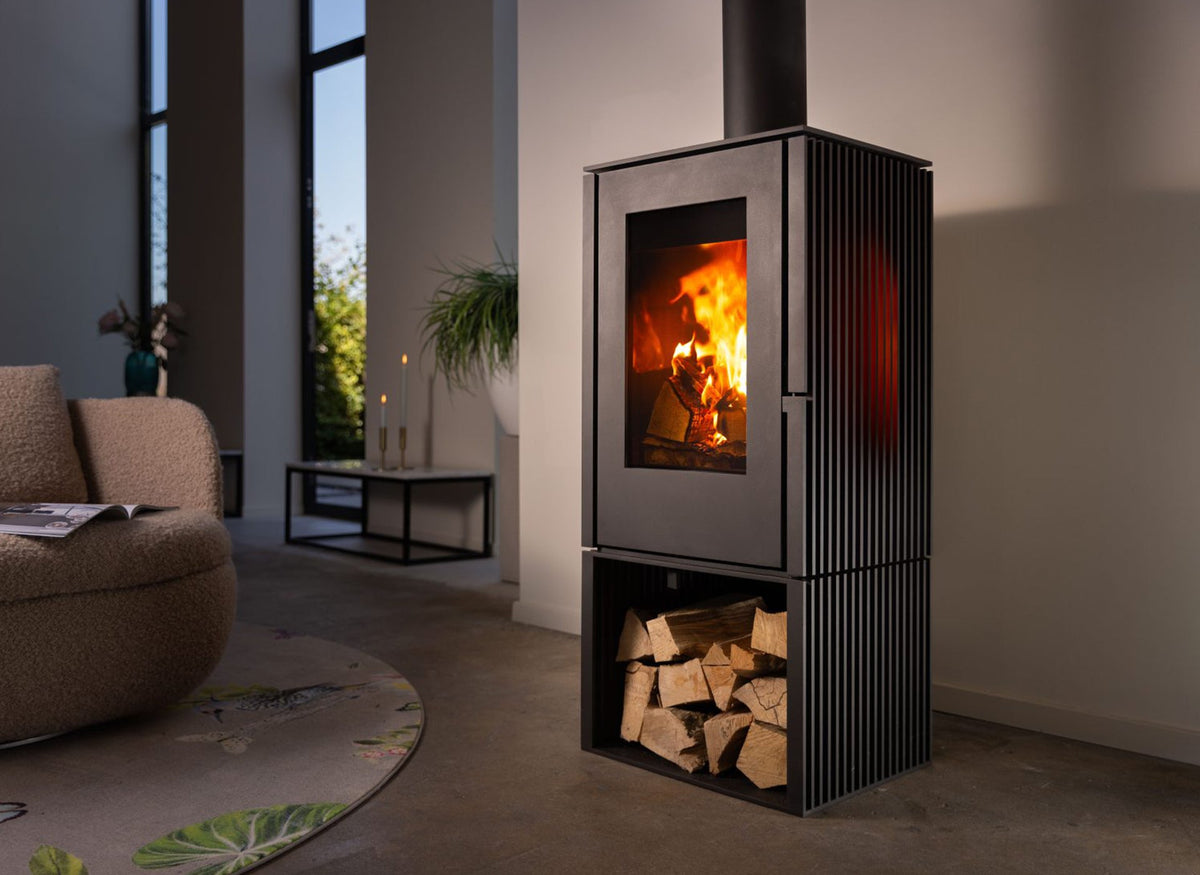 Trimline Fires Woody Loft 3S houtkachel in interieur