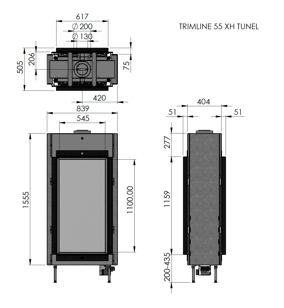 Trimline Fires 55XH Tunnel