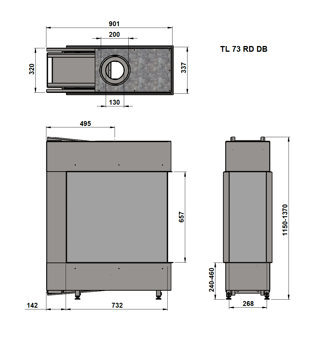 Trimline Fires 73 Room Divider
