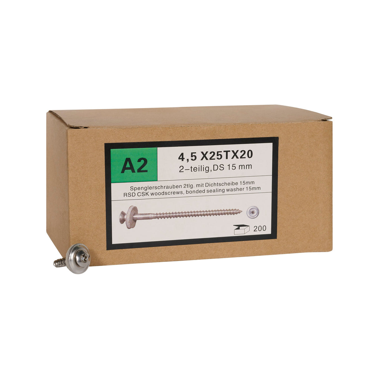 Spenglerschroef 4.5X25 | 200st