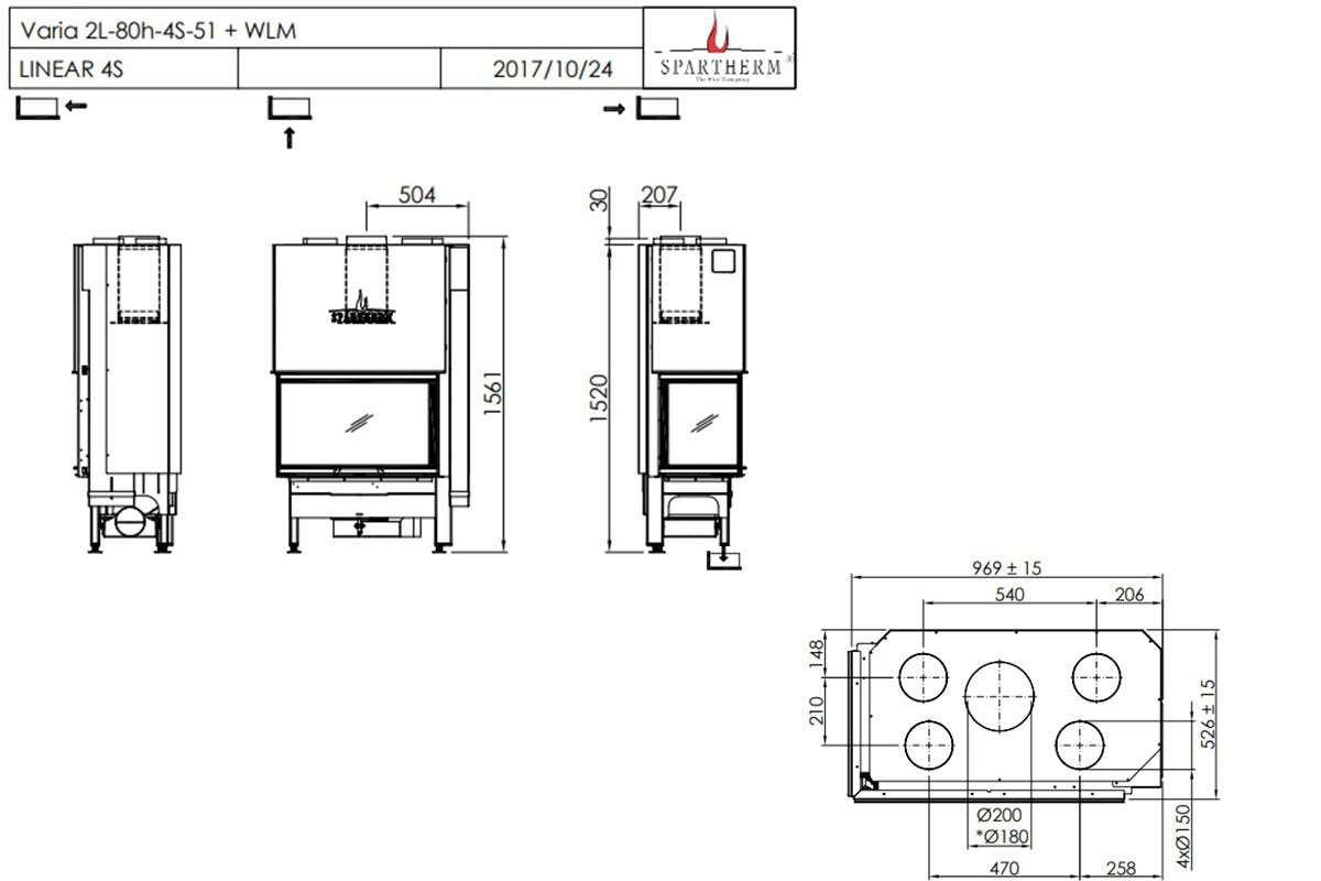 Spartherm Linear Corner 80x40x50 (vaste greep) - HAVÉ foto 1/5