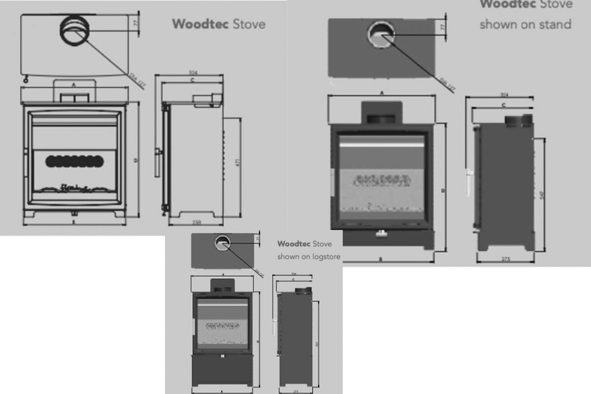 Charlton & Jenrick Fireline Woodtec 5 kW standaard 414 mm - HAVÉ foto 1/4