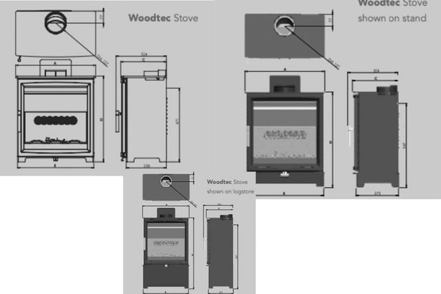 Charlton & Jenrick Fireline Woodtec 5 kW standaard 414 mm - HAVÉ foto 1/4