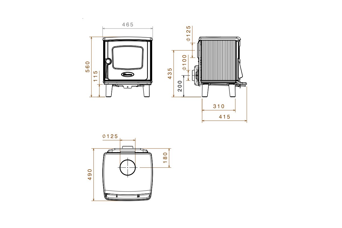 Dovre 325CB Houtkachel - HAVÉ foto 5/6