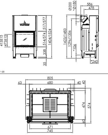 Spartherm Linear Front 67x57 (vaste greep) - HAVÉ foto 1/4