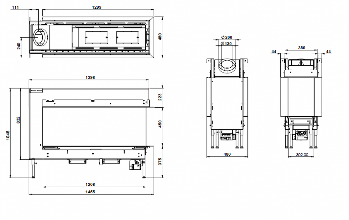 Trimline Fires 120 Room Divider